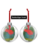 Mr. & Mrs. Panda Weihnachtsbaum Anhänger Flamingo Yoga Design oh... in Weiß