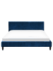 Beliani Doppelbett FITOU in Blau/Braun - (W) 170 x (H) 87 x (L) 214 cm