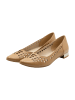 Usha Leder Ballerinas in Beige