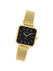 Oozoo Analog-Armbanduhr Oozoo Vintage Series gold extra groß (ca. 26x26mm)
