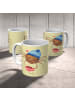 Mr. & Mrs. Panda Tasse Spinne Agathe Kaffee ohne Spruch in Gelb Pastell