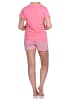 NORMANN Shorty kurze Pyjama Luftballon und print - 74328 in pink