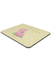 Mr. & Mrs. Panda Mousepad Schwein Glück ohne Spruch in Gelb Pastell