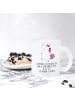 Mr. & Mrs. Panda Glas Einhorn Koffer mit Spruch in Transparent