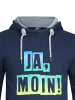 SCHIETWETTER Hoodie "Ja Moin" in navy-rainbow