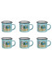 Butlers Tasse PEANUTS 6er-Set in Blau