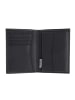 oxmox Leather Geldbörse RFID Schutz Leder 13 cm schwarz-freedom fish