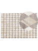 Beliani Patchwork SESLICE in Beige/Braun - (W) 140 x (H) 1 x (L) 200 cm