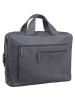 Leonhard Heyden Den Haag Aktentasche Leder 40 cm Laptopfach grau