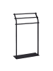 relaxdays Handtuchständer in Schwarz - (B)51 x (H)86 x (T)19 cm