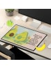 Mr. & Mrs. Panda tischschutz Avocado Pärchen Design mit Spruch in Weiß