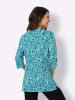 Sieh an! Longshirt in aquamarin-bedruckt