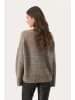 PART TWO Strickpullover LulyaPW Gerade Passform in Medium Grey Stripe