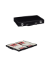 relaxdays Backgammon Koffer in Schwarz