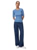 Marc O'Polo DENIM Kurzarm-Strickpullover fitted in cornflower blue