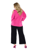 Ulla Popken Shirt in fuchsia pink