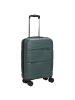 D&N Travel Line 4300 - 4-Rollen-Kabinentrolley  S 55 cm (black) in dark green