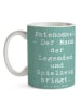 Mr. & Mrs. Panda Kaffeetasse Spruch Patenonkel Geschenk mit Spruch in Meeresbrise