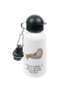 Mr. & Mrs. Panda Outdoor Trinkflasche Robbe Lachen mit Spruch in Weiß