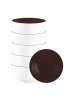 Seltmann Weiden 6er Set Schüsseln Sento Home Pure Colors in ø 20,3 cm in Chocolate Brown