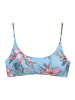 LASCANA Bustier-Bikini-Top in hellblau-bedruckt