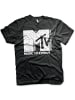 MTV T-Shirt "Cracked Logo Big Tall T-Shirt" in Schwarz