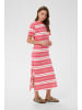 SAINT TROPEZ Jerseykleid FariaSZ Lockere Passform in Pink Ice Red Stripe