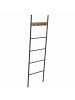VASAGLE Handtuchleiter Barnet in Braun-Schwarz - (B)44 x (H)160 x (T)1.9 cm