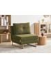 Beliani Einzelsofa JERSLEV in Grün/Braun - (W) 79 x (H) 87 x (L) 84 cm