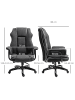 Vinsetto Bürostuhl-76B x 80T x 118-124H cm-Schwarz