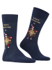 Burlington Socken X-Mas Wrapper in Marine