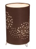 näve Tischleuchte "AURONA" in braun - (L)15 cm x (B)15 cm x (H)25 cm