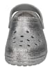 Crocs Hausschuhe Classic Glitter Lined Clog 207462-00N in silberfarben