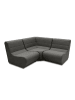 58 aufm Kessel GARTENLOUNGE Set 3 Boudicca 179x80x179 mit Outdoorbezug in anthrazit