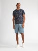 Petrol Industries T-Shirt mit Allover-Print Rocosa in Blau