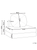 Beliani Schlafsofa OLDEN in Gelb - (W) 81 x (H) 54 x (L) 91 cm