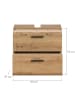 ebuy24 Waschbeckenunterschrank Ice Eiche 60 x 30 cm