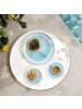 like. by Villeroy & Boch 6er Set Dessertteller Perlemor Aqua ø 23,8 cm in blau