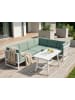 Beliani 4-tlg Lounge Set CASTELLA/FRATTE in Grün/Weiß/Grau