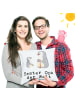 Mr. & Mrs. Panda Kopfkissen Pinguin Bester Opa der Welt mit Spruch in Weiß