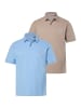 JP1880 Poloshirt in helles blau