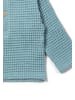 Little Green Radicals Chunky Waffle Langarm Top in Blau