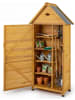 COSTWAY Gartenschrank Geräteschuppen Fichtenholz 81 x 46 x 174 cm in Braun
