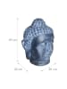 relaxdays Buddha-Kopf in Anthrazit - 55 cm