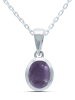 mantraroma 925er Silber - Ketten (L) 10 x (B) 23 mm mit Amethyst