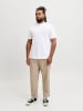 JACK & JONES PLUS Langarm-T-Shirt in Bright White
