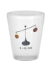 Mr. & Mrs. Panda Schnapsglas Sternzeichen Waage ohne Spruch in Transparent