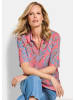 GOLDNER Hemdbluse Schlupfbluse mit Paisley-Muster in koralle / gemustert