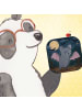 Mr. & Mrs. Panda Untersetzer Fledermaus Erschrecken Design ohne ... in Weiß