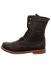 Esgano Damenschnürrstiefel warm flach Da.-Stiefelette in  Schwarz